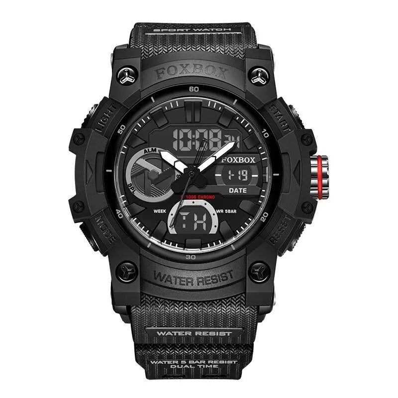 LIGE Fashion Digital Watches For Men Top Brand Luxury Military Waterproof Watch Men Casual Sport Dual Display Watch