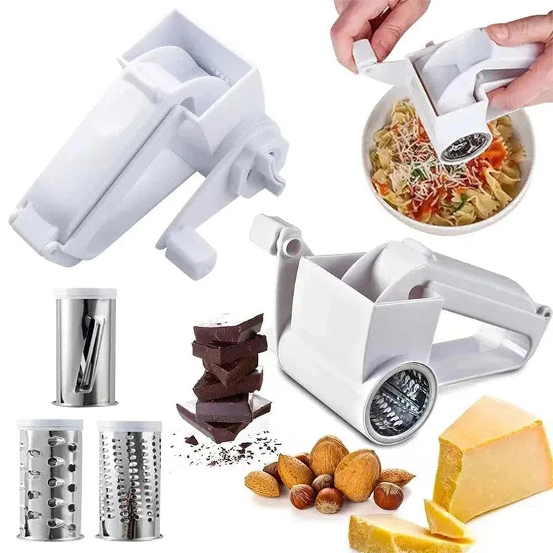 Rotary Grater Handheld, Cheese Grater, Grating Hard Cheese and Chocolate Nuts