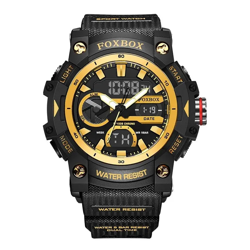 LIGE Fashion Digital Watches For Men Top Brand Luxury Military Waterproof Watch Men Casual Sport Dual Display Watch Montre Homme