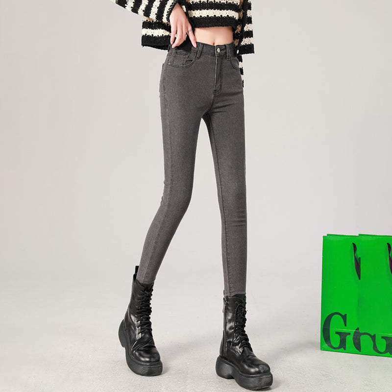 Women's Jean Pant Slim Skinny Comfortable Stretch Casual Pencil Pants Female Black Trousers