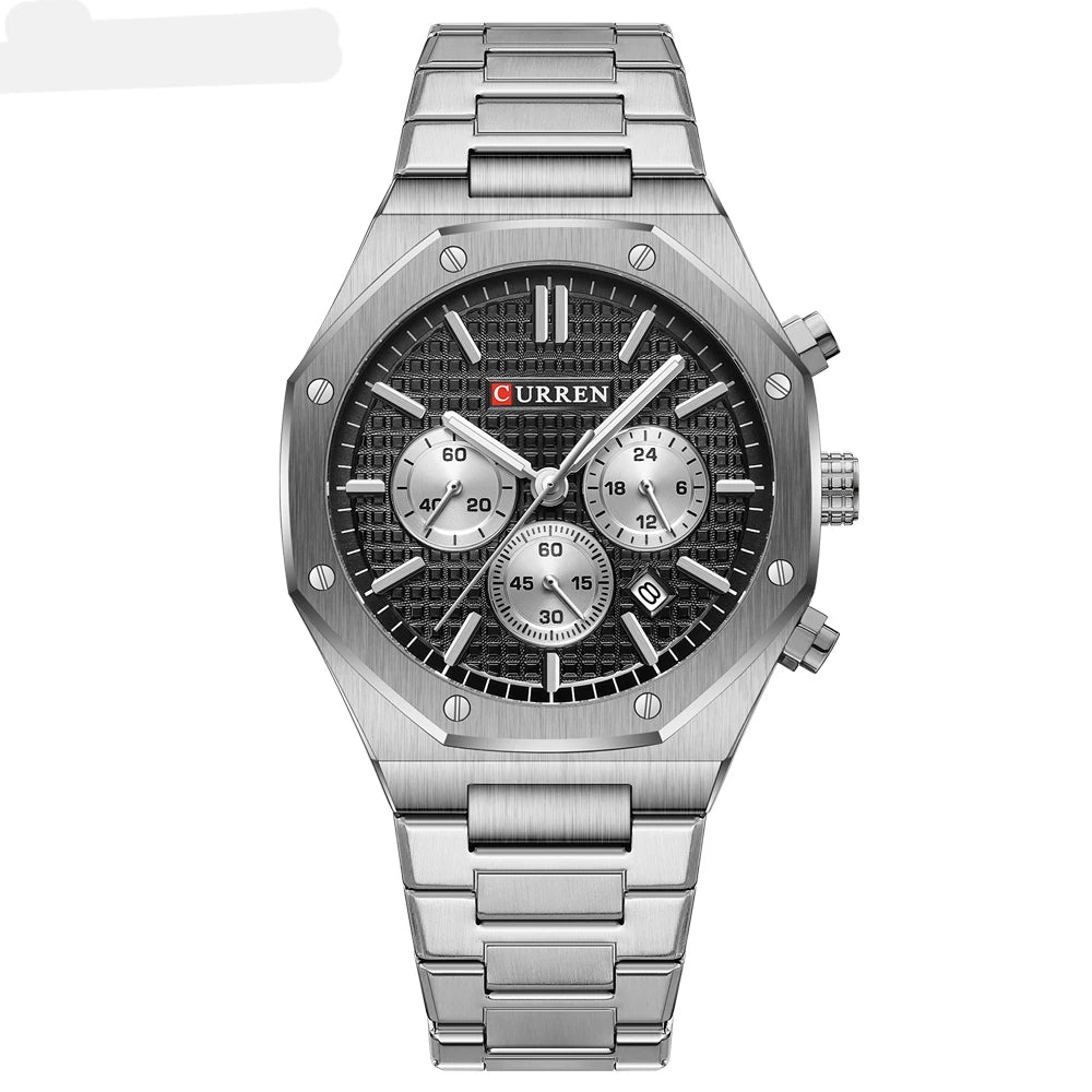 Men Quartz Watches CURREN Multifunction Luminous Quartz Male Wristwatch