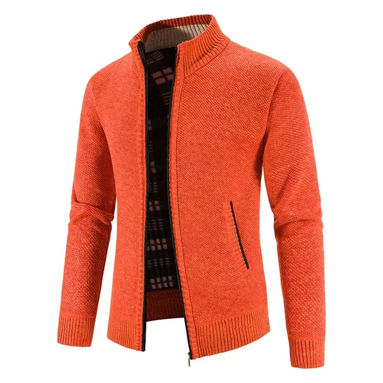 Men's Sweaters Jacket Winter Warm Cardigan Zipper Sweaters Jackets Men Slim Fit Knitted Sweater