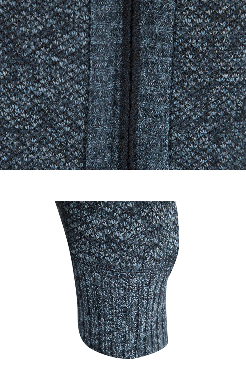 Men's Sweaters Jacket Winter Warm Cardigan Zipper Sweaters Jackets Men Slim Fit Knitted Sweater